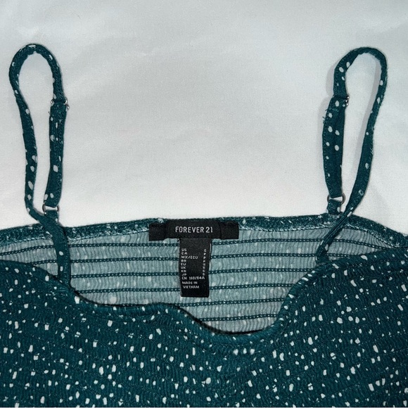 Forever 21 Babydoll Teal Mini Summer Dress - Picture 4 of 6